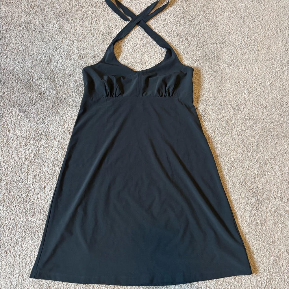Columbia Black Halter Dress